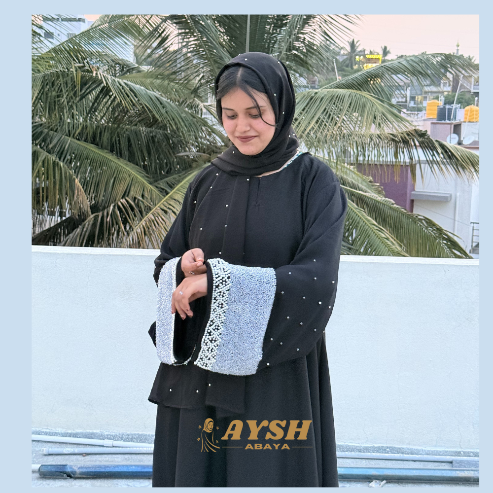 Classy Handwork Abaya - Image 4